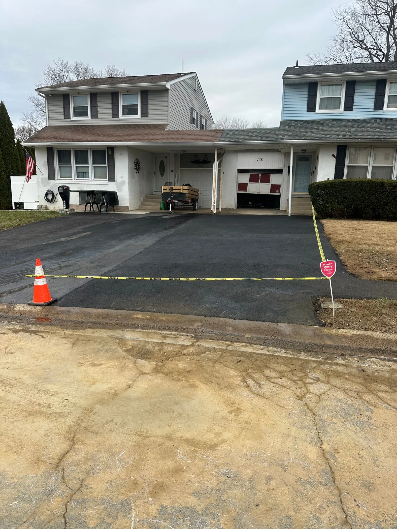 Parking lot paving and resurfacing for commercial property
